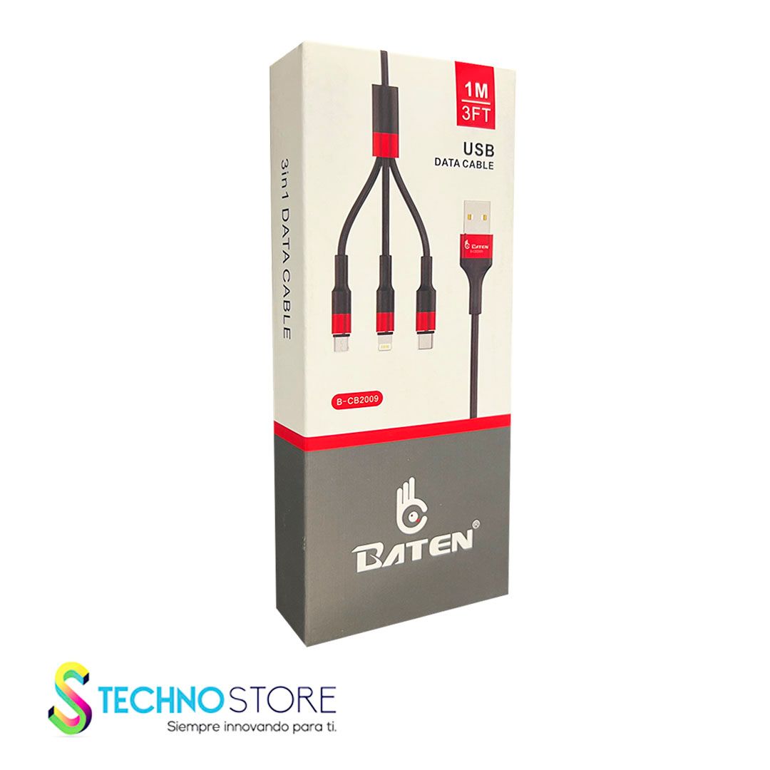 CABLE BAT-CB2009 3 EN 1 R