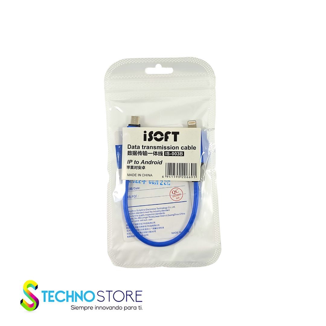 CABLE DE DATOS ISOFT IS-003B IPH PARA V8